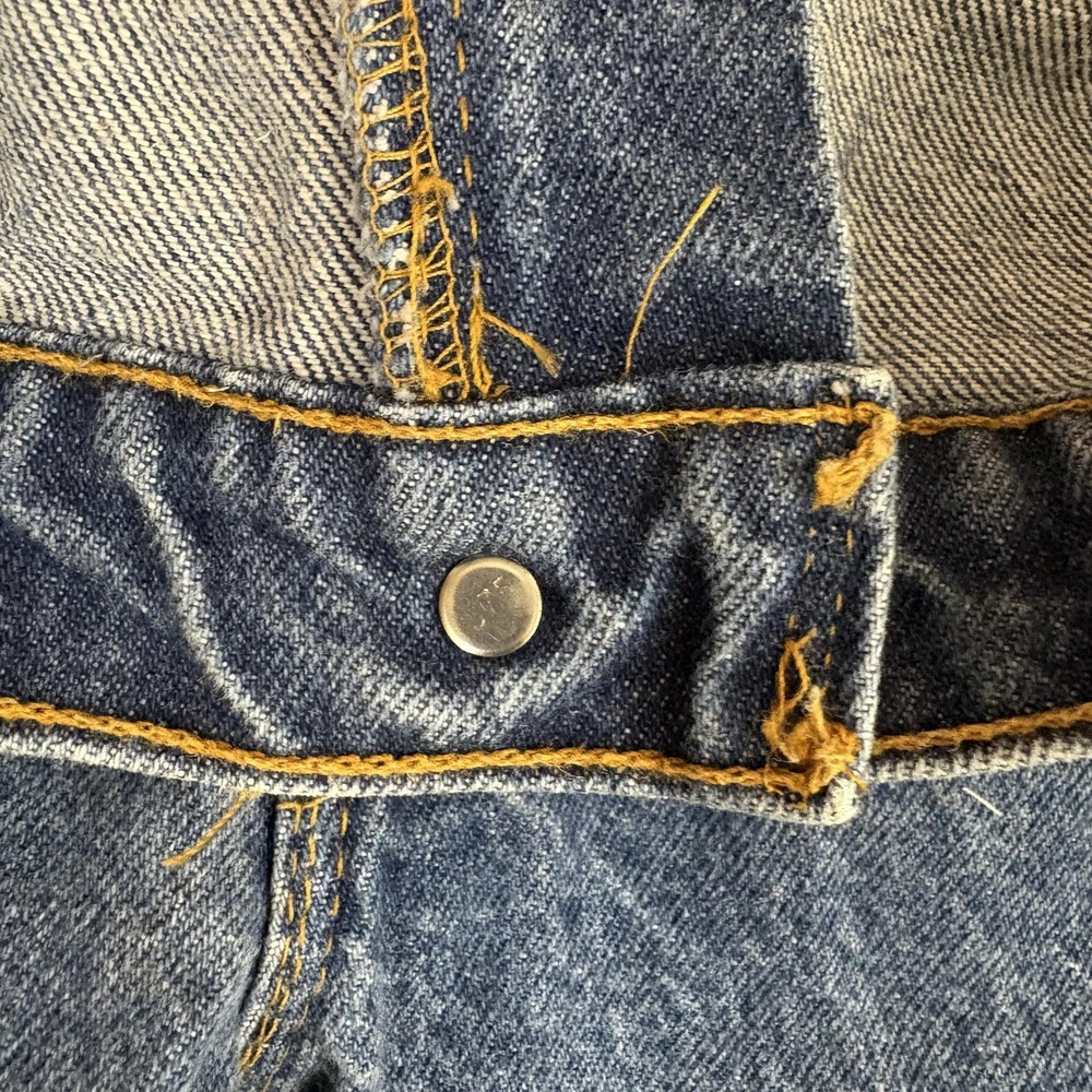 Vintage Levi's 517 Orange Tab Bootcut Jeans Mens 42x30 Denim Made In USA 80s 90s - Picture 4 of 12